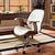 white wood office chair