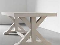 78" XBase Dining Table (Pine Pure White) Urban Woodcraft