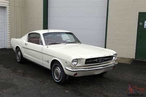 white 1965 mustang fastback for sale