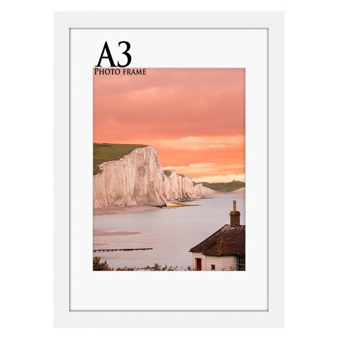 White A3 Frame With Mount