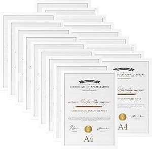 White A4 Photo Frames Amazon