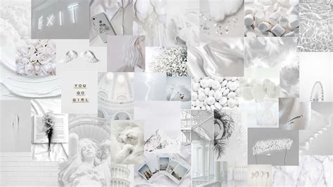 White Aesthetic Background Desktop