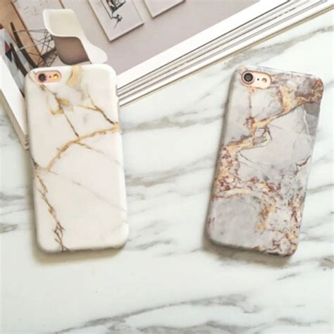 white and gold marble iphone 6 plus case