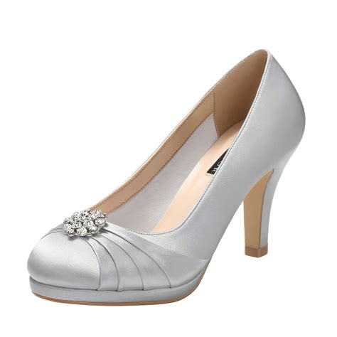 white and silver dress shoes for women