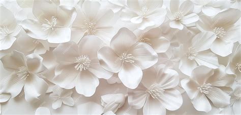 White Background Floral Design