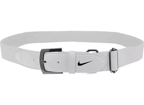 White Baseball Belts