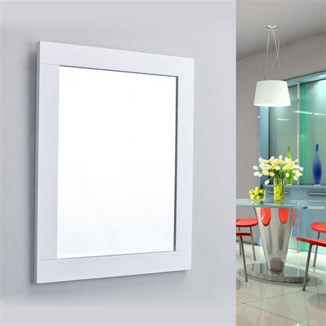 white bathroom mirror 24x30