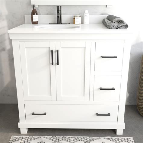 White Bathroom Vanity 36