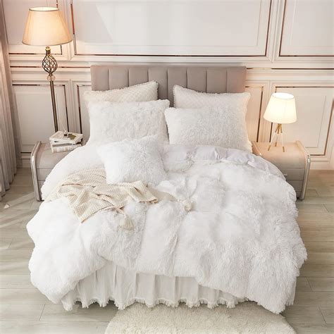 White Bedding Set Queen Amazon