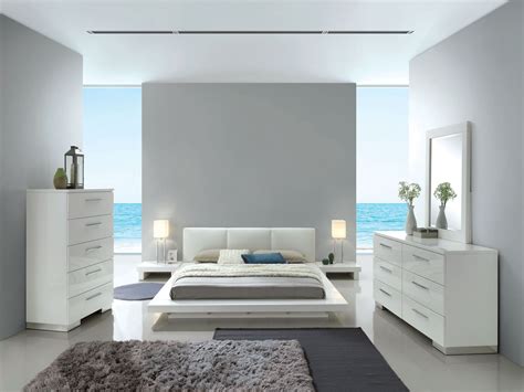 White Bedroom Set Gloss