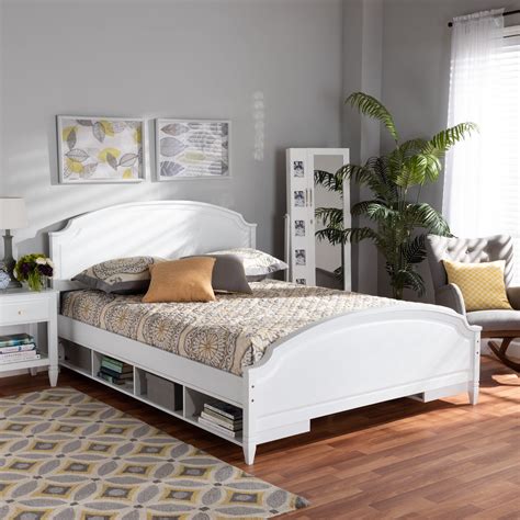 White Bedroom Set Platform Bed