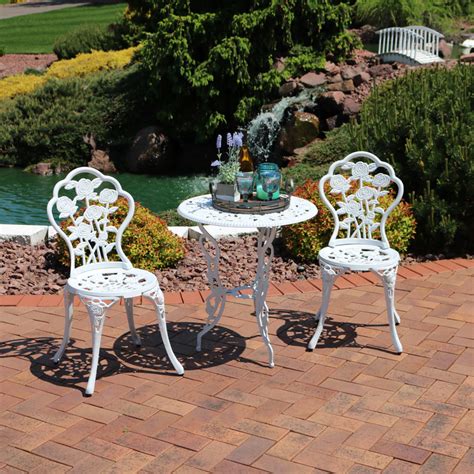 white bistro sets patio furniture