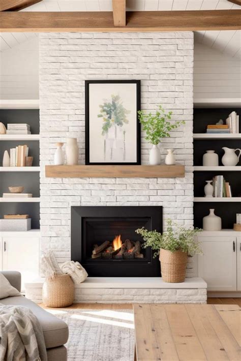 White Brick For Fireplace