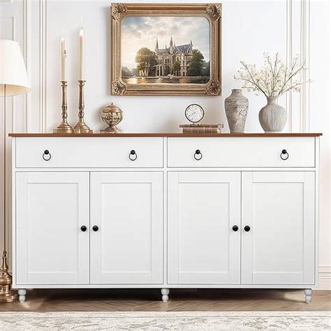 White Buffet With Drawers