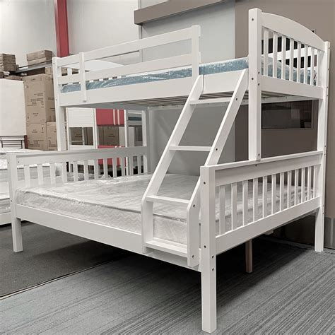 White Bunk Bed Queen