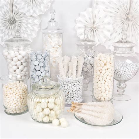 white candy buffet