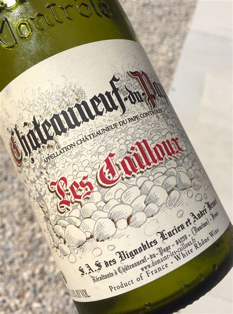 white chateauneuf du pape blanc