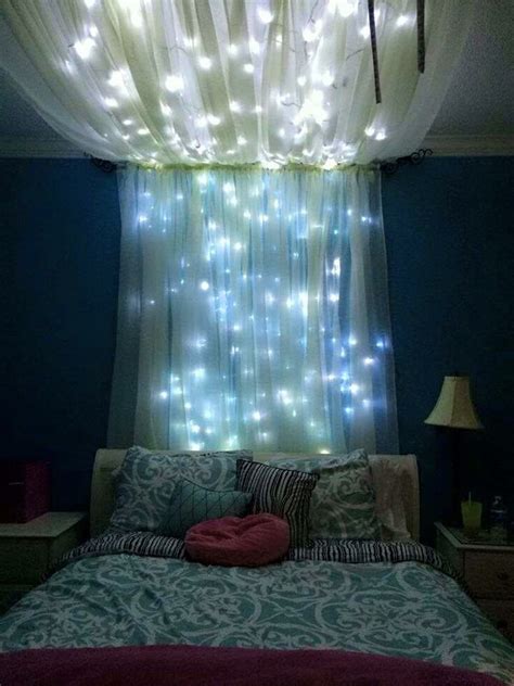 White Christmas Lights In Bedroom