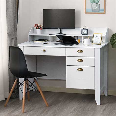 White Computer Desk For Bedroom