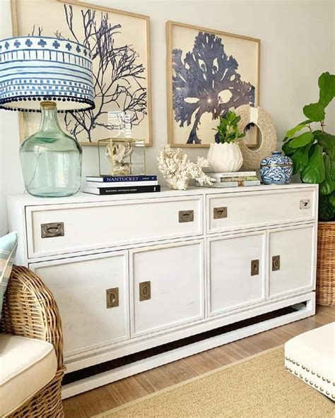 White Console Table Coastal