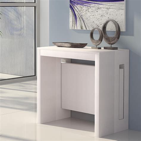 White Console Table Extendable
