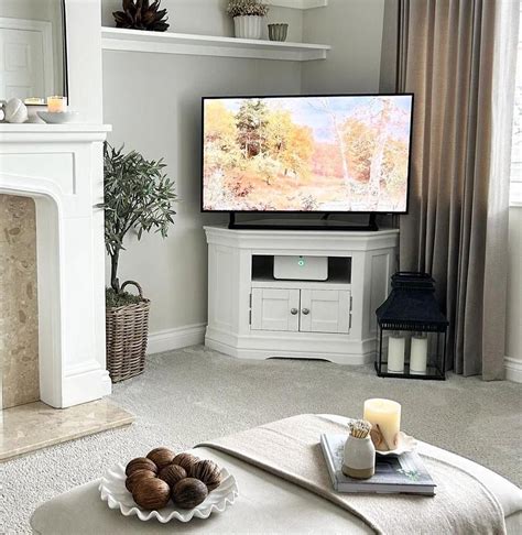 White Corner Tv Unit Next