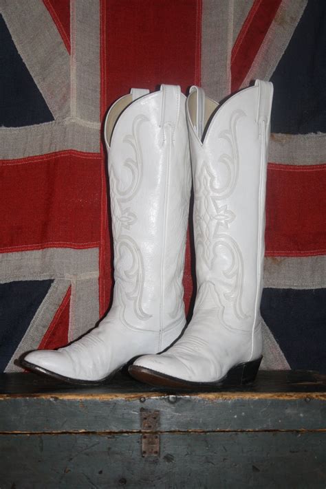 white cowgirl boots tall