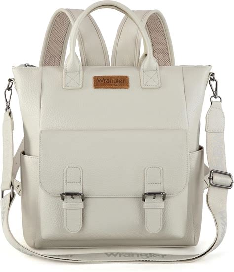 White Crossbody Backpack