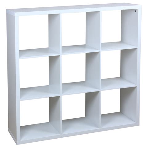 White Cube Shelf Organizer