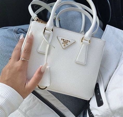 white designer bag prada