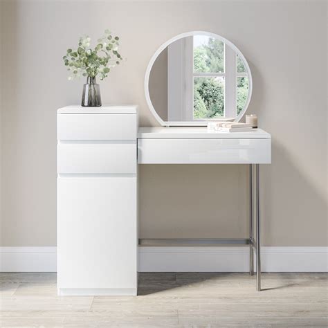 White Drawers For Under Dressing Table