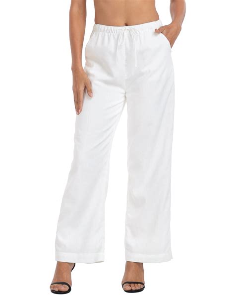 White Drawstring Pants