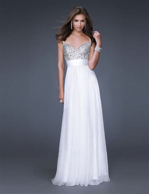 white dress for prom