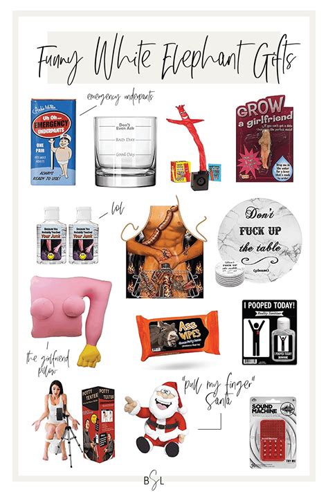 White Elephant Example Gifts