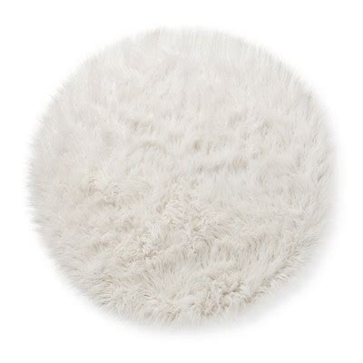 white faux fur rug target