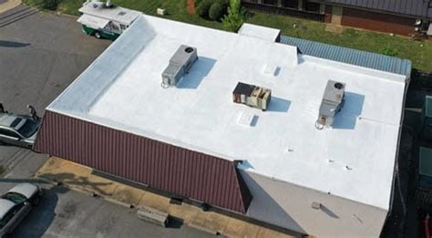 white flat roof material