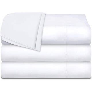 White Flat Sheets Twin