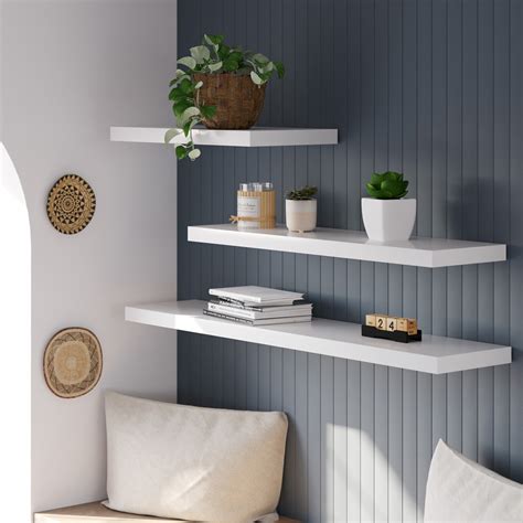 White Floating Shelf Homebase