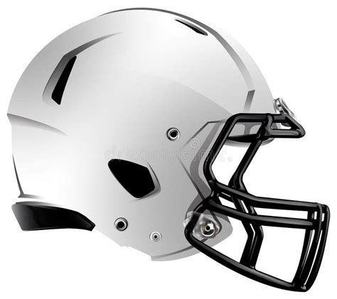 white football helmet stock image