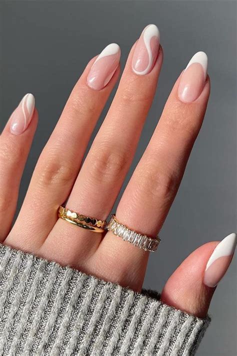 30 Stylish White Nail Designs Bridal Ideas White tip nail designs