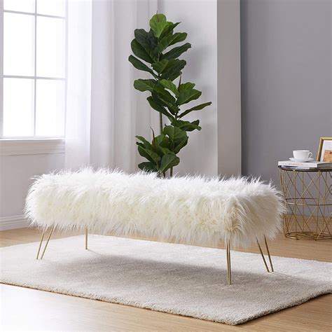 4 Reasons Why a White Fur Bench is the Perfect Addition to Your Home Décor | Enhance Your Space Today!
