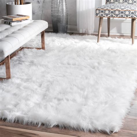home.furnitureanddecorny.com:white fuzzy rug cheap