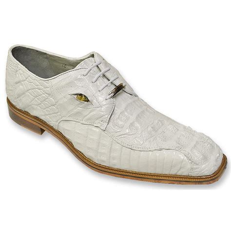 White gator shoes