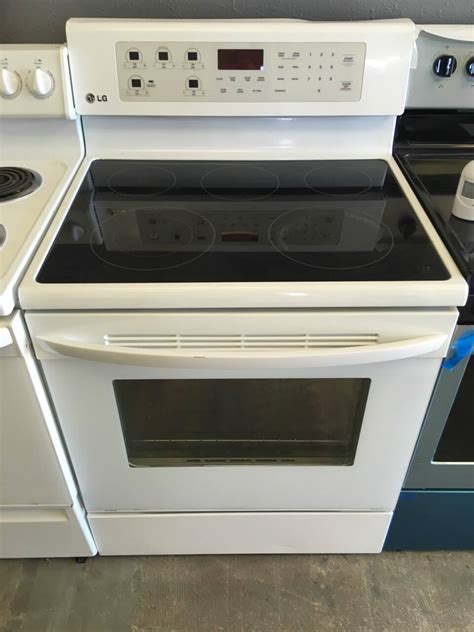 White Glass Top Range