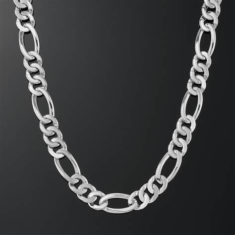 white gold figaro chain for sale
