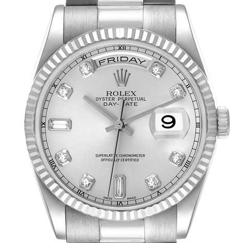 white gold rolex president day date