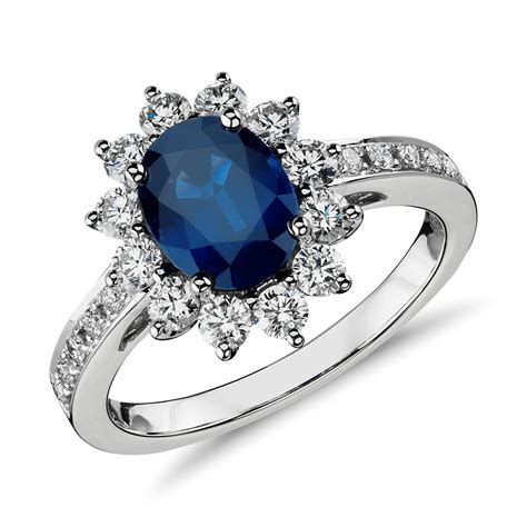 white gold sapphire engagement rings