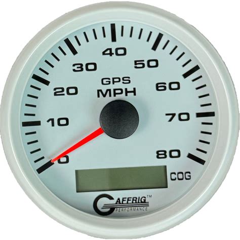 white gps speedometer