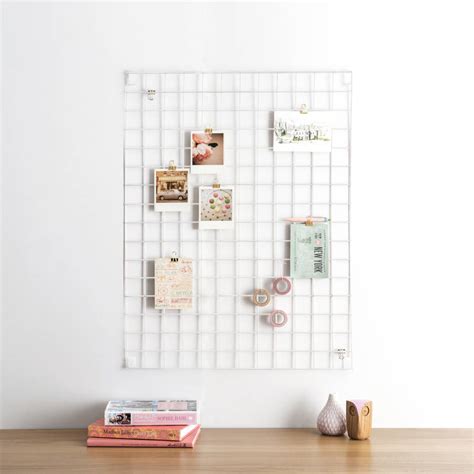 White Grid Memo Board