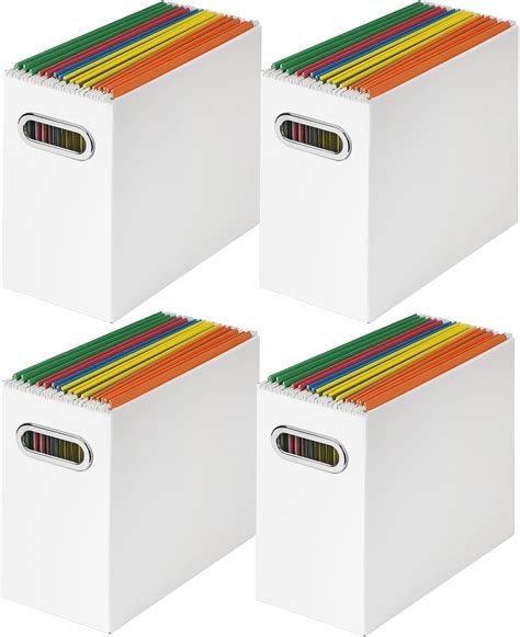 White Hanging File Box